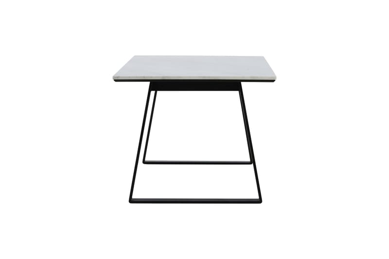 Estelle Rektangulärt Matbord 140 cm med Marmorskiva och Metallutseende - Vit - Möbler - Matplats - Matbord & köksbord