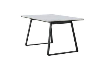 Estelle Rektangulärt Matbord 140 cm med Marmorskiva och Metallutseende - Vit - Möbler - Matplats - Matbord & köksbord