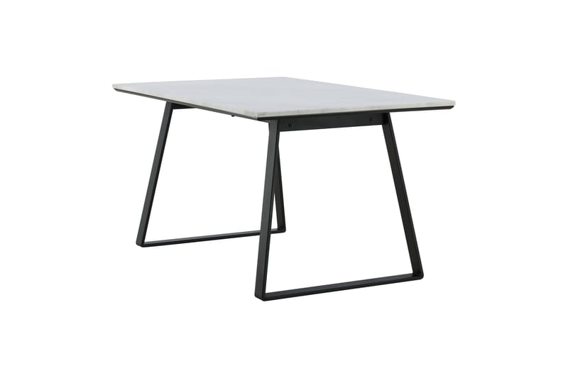 Estelle Rektangulärt Matbord 140 cm med Marmorskiva och Metallutseende - Vit - Möbler - Matplats - Matbord & köksbord