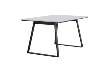 Estelle Rektangulärt Matbord 140 cm med Marmorskiva och Metallutseende - Vit - Möbler - Matplats - Matbord & köksbord