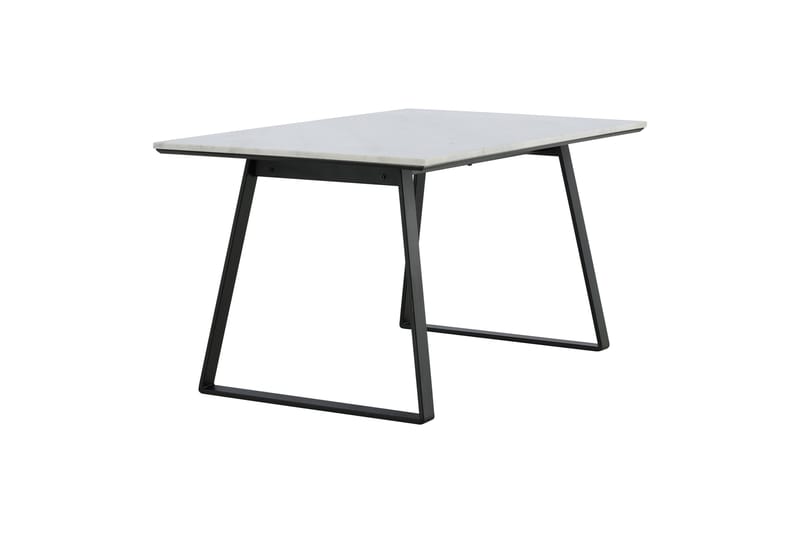 Estelle Rektangulärt Matbord 140 cm med Marmorskiva och Metallutseende - Vit - Möbler - Matplats - Matbord & köksbord