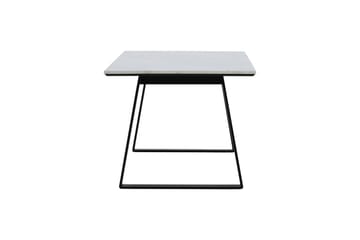 Estelle Rektangulärt Matbord 140 cm med Marmorskiva och Metallutseende - Vit - Möbler - Matplats - Matbord & köksbord