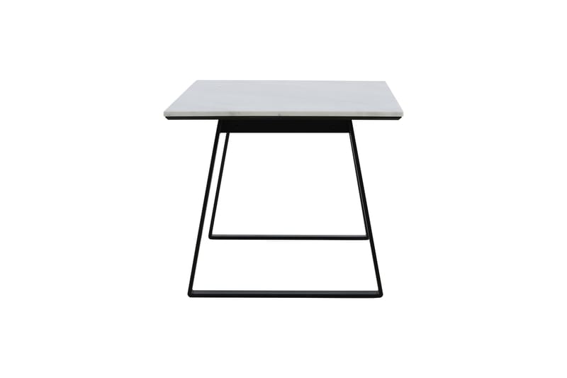 Estelle Rektangulärt Matbord 140 cm med Marmorskiva och Metallutseende - Vit - Möbler - Matplats - Matbord & köksbord
