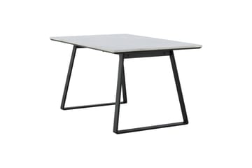 Estelle Rektangulärt Matbord 140 cm med Marmorskiva och Metallutseende - Vit - Möbler - Matplats - Matbord & köksbord
