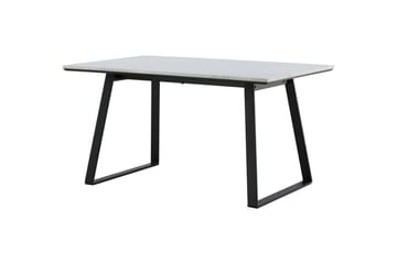 Estelle Rektangulärt Matbord 140 cm med Marmorskiva och Metallutseende - Vit - Möbler - Matplats - Matbord & köksbord