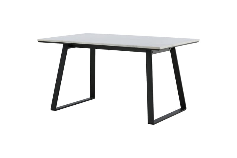 Estelle Rektangulärt Matbord 140 cm med Marmorskiva och Metallutseende - Vit - Möbler - Matplats - Matbord & köksbord