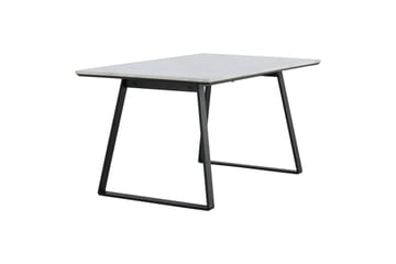 Estelle Rektangulärt Matbord 140 cm med Marmorskiva och Metallutseende - Vit - Möbler - Matplats - Matbord & köksbord