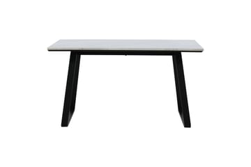 Estelle Rektangulärt Matbord 140 cm med Marmorskiva och Metallutseende - Vit - Möbler - Matplats - Matbord & köksbord