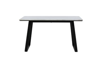 Estelle Rektangulärt Matbord 140 cm med Marmorskiva och Metallutseende - Vit - Möbler - Matplats - Matbord & köksbord
