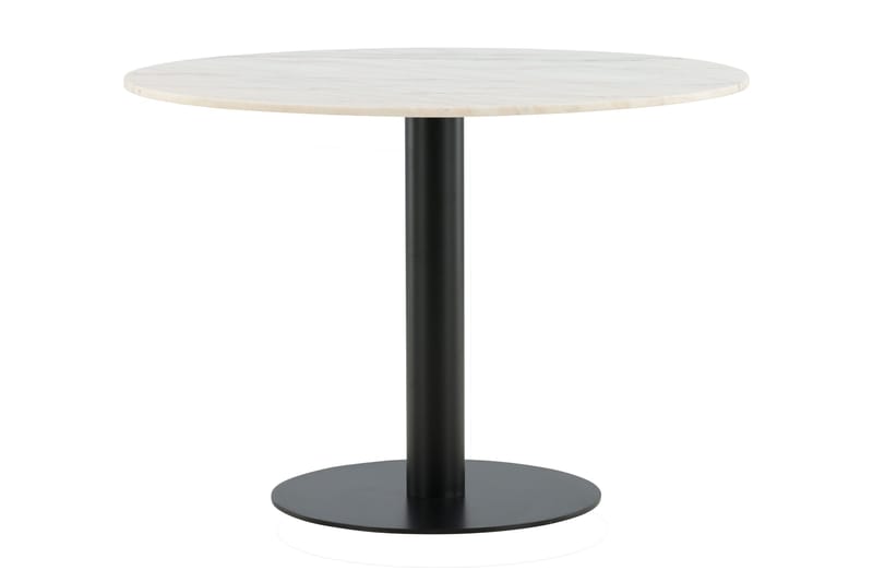 Estelle Runt Matbord 106 cm i Marmor - Vit/Svart - Möbler - Matplats - Matbord & köksbord