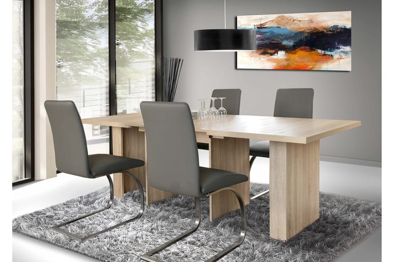 Ethelyne Utdragbart Rektangulärt Matbord 140 cm i Ek - Brun - Möbler - Matplats - Matbord & köksbord
