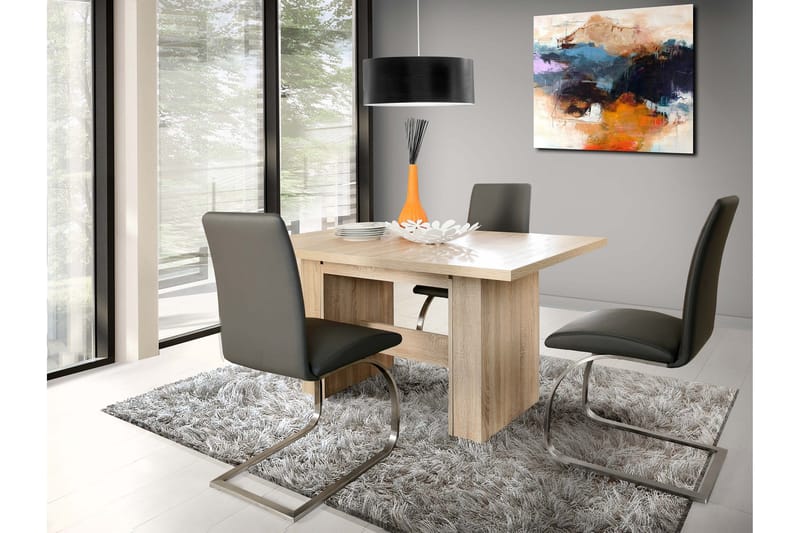 Ethelyne Utdragbart Rektangulärt Matbord 140 cm i Ek - Brun - Möbler - Matplats - Matbord & köksbord