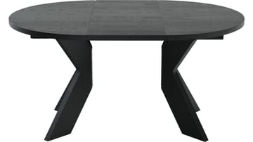 Matbord Fjorden Med 2 tillägg 105 cm - Svartlackad ekfaner - Möbler - Matplats - Matbord & köksbord