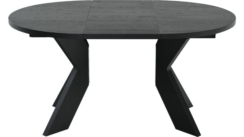 Matbord Fjorden Med 2 tillägg 105 cm - Svartlackad ekfaner - Möbler - Matplats - Matbord & köksbord