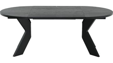 Matbord Fjorden Med 2 tillägg 105 cm - Svartlackad ekfaner - Möbler - Matplats - Matbord & köksbord
