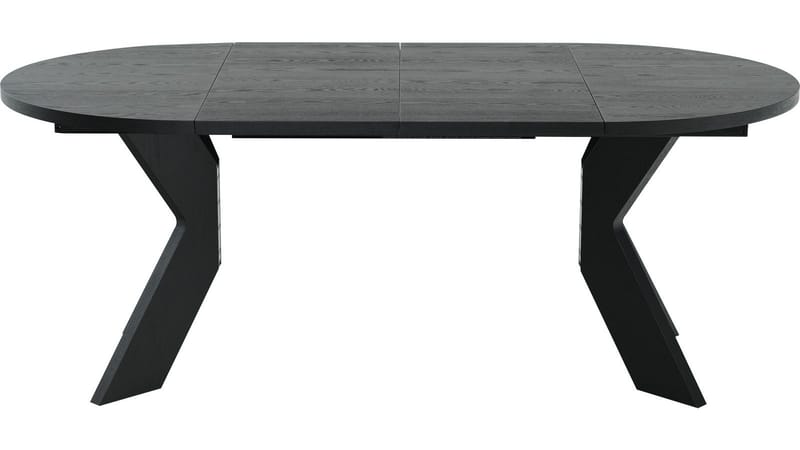 Matbord Fjorden Med 2 tillägg 105 cm - Svartlackad ekfaner - Möbler - Matplats - Matbord & köksbord