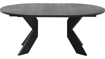 Matbord Fjorden Med 2 tillägg 130 cm - Svart - Möbler - Matplats - Matbord & köksbord
