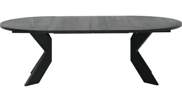 Matbord Fjorden Med 2 tillägg 130 cm - Svart - Möbler - Matplats - Matbord & köksbord