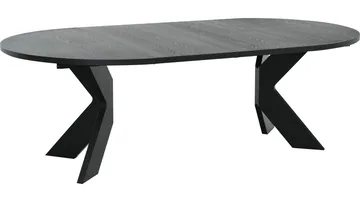 Matbord Fjorden Med 2 tillägg 130 cm - Svart - Möbler - Matplats - Matbord & köksbord