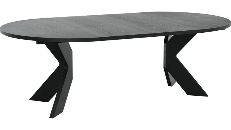 Matbord Fjorden Med 2 tillägg 130 cm - Svart - Möbler - Matplats - Matbord & köksbord