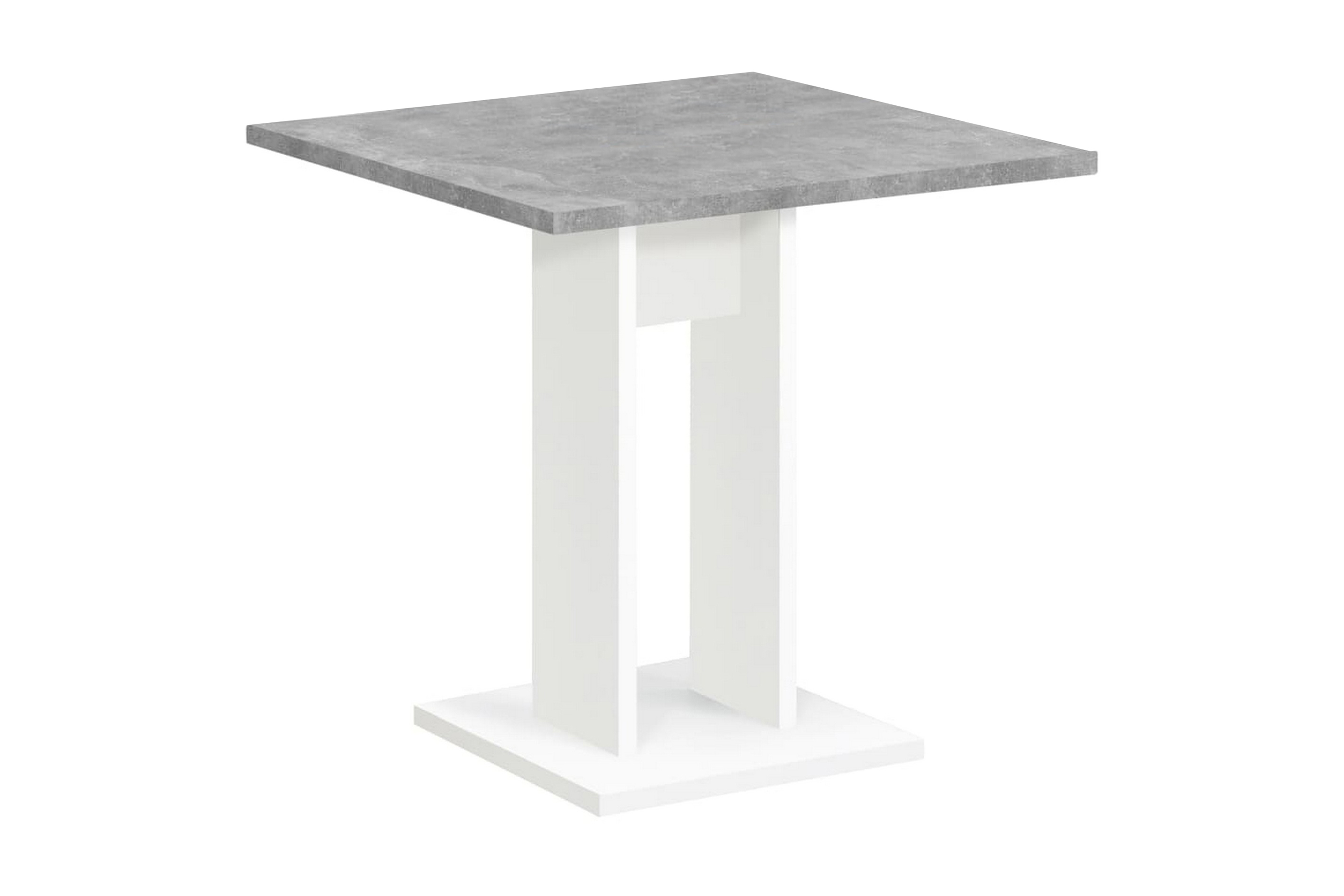 FMD Matbord 70 cm betonggrå och vit – Grå