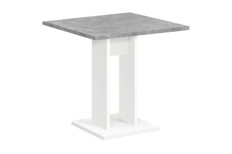 FMD Matbord 70 cm betonggrå och vit - Grå - Bord - Matbord & köksbord