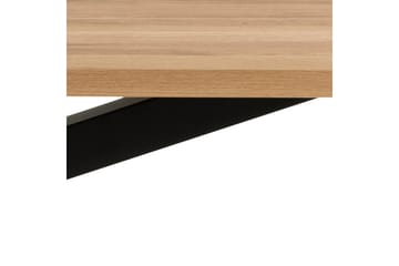 Ganesh Stort Rektangulärt Matbord 220 cm med Trä- och Ekutseende - Svart|Beige - Möbler - Matplats - Matbord & köksbord