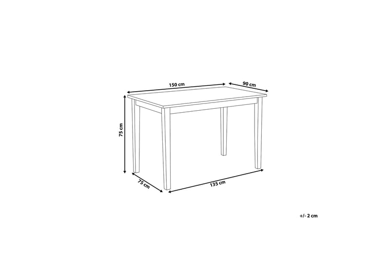 Georgia Matbord 150 cm - Svart - Möbler - Matplats - Matbord & köksbord