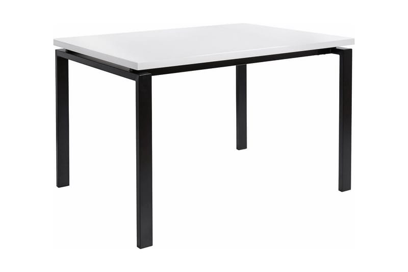 Geronimo Rektangulärt Matbord 120 cm i Trä med Metallutseende - Vit - Möbler - Matplats - Matbord & köksbord