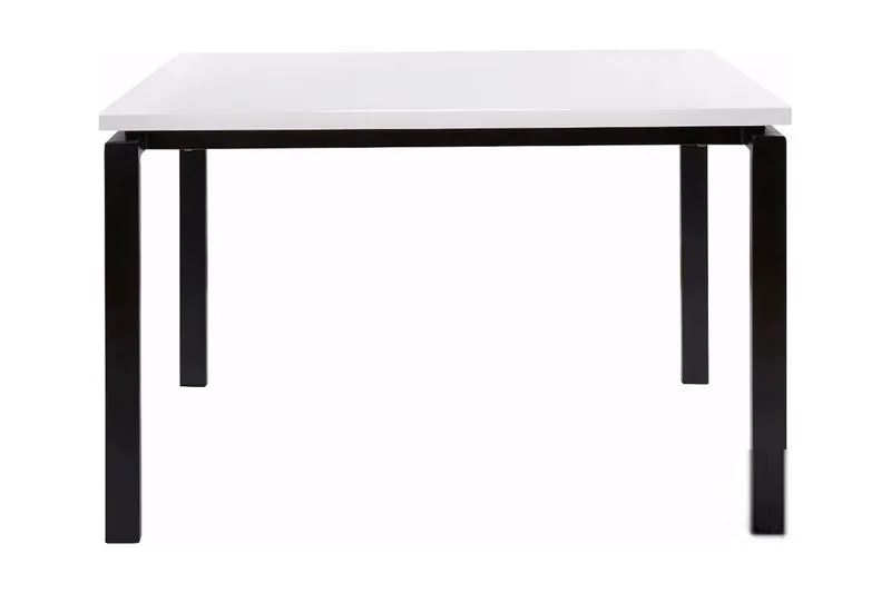 Geronimo Rektangulärt Matbord 120 cm i Trä med Metallutseende, Vit