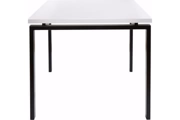 Geronimo Rektangulärt Matbord 120 cm i Trä med Metallutseende - Vit - Möbler - Matplats - Matbord & köksbord