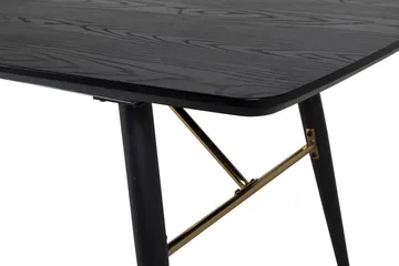 Gold Matbord 180 cm Förlängningsbart - Svart - Möbler - Matplats - Matbord & köksbord
