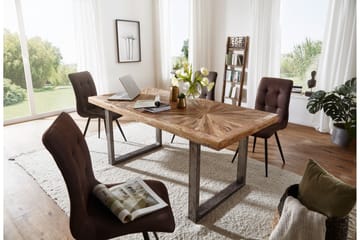 Gulshan Matbord 200 cm - Brun/Silver - Möbler - Matplats - Matbord & köksbord