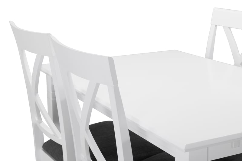 HAILEY Förlängningsbart Matbord 120 Vit - Bord - Matbord & köksbord