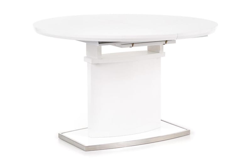 HORTENCE Förlängsningsbart Matbord 120 Rund Vit - Bord - Matbord & köksbord