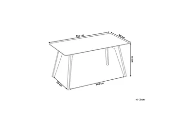 Hudson Matbord 160 cm - Transparent - Möbler - Matplats - Matbord & köksbord