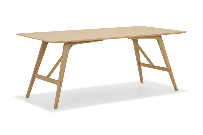 HULSIG Matbord - Köksbord 140 cm Ek Trä Brun - Möbler - Matplats - Matbord & köksbord