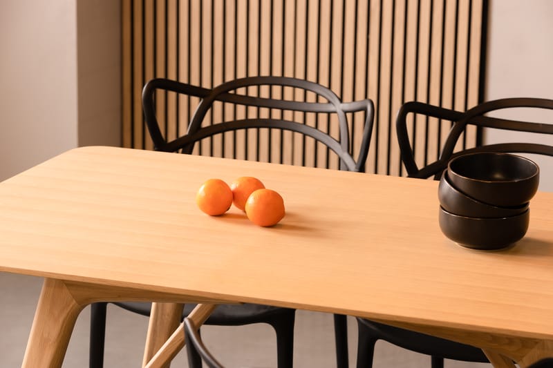 HULSIG Matbord - Köksbord 140 cm Ek Trä Brun - Möbler - Matplats - Matbord & köksbord