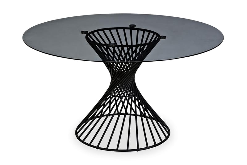 Iggy Matbord 140 cm Rund Glas, Grå