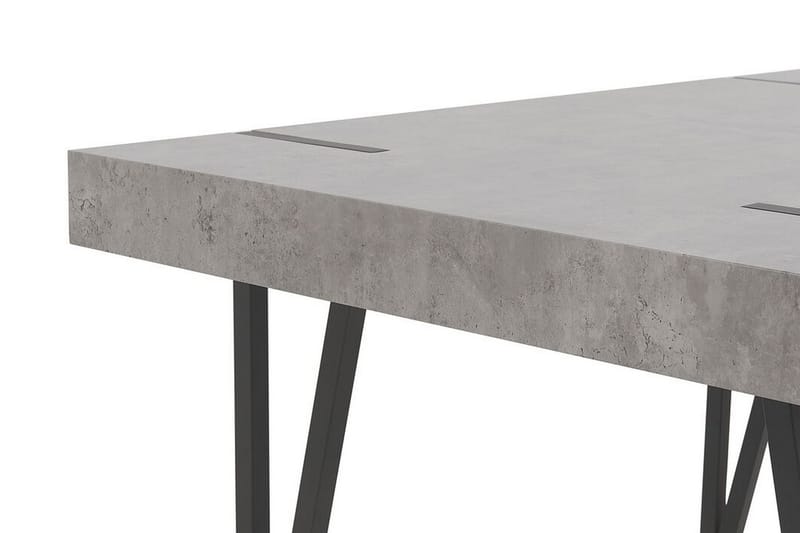ILLICK Matbord 150 cm Grå/Svart - Bord - Matbord & köksbord