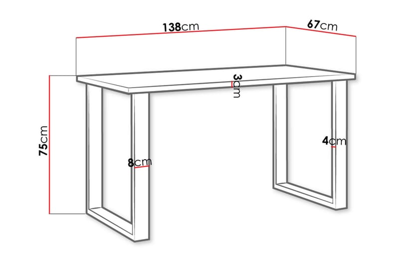 Imper Matbord 138 cm - Möbler - Matplats - Matbord & köksbord
