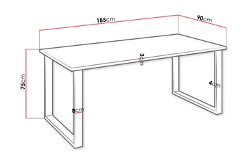 Imper Matbord 185 cm - Ljusbrun - Möbler - Matplats - Matbord & köksbord