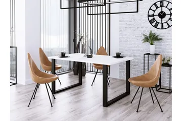 Imper Matbord 185 cm - Vit/Svart - Möbler - Matplats - Matbord & köksbord