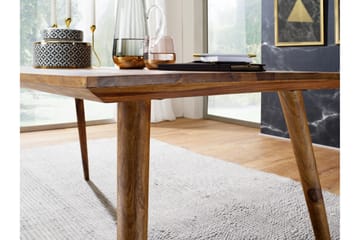 Iviana Rektangulärt Matbord 160 cm i Massivt Trä med Valnötsutseende - Brun - Möbler - Matplats - Matbord & köksbord