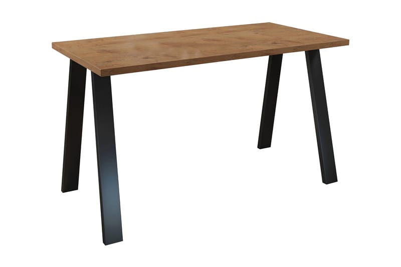 IZOBY Matbord 138 cm Natur/Svart - Ek - Möbler - Matplats - Matbord & köksbord