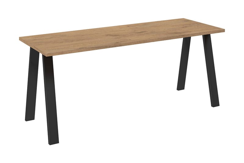 IZOBY Matbord 185 cm Natur/Svart - Möbler - Matplats - Matbord & köksbord