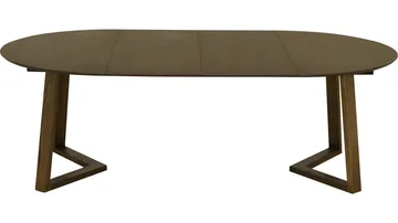 Matbord Jämtorrås ø130/230 cm - Brunlackad och vitpigmenterad ek - Möbler - Matplats - Matbord & köksbord