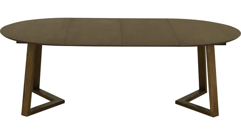 Matbord Jämtorrås ø130/230 cm - Brunlackad och vitpigmenterad ek - Möbler - Matplats - Matbord & köksbord