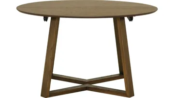 Matbord Jämtorrås ø130/230 cm - Brunlackad och vitpigmenterad ek - Möbler - Matplats - Matbord & köksbord