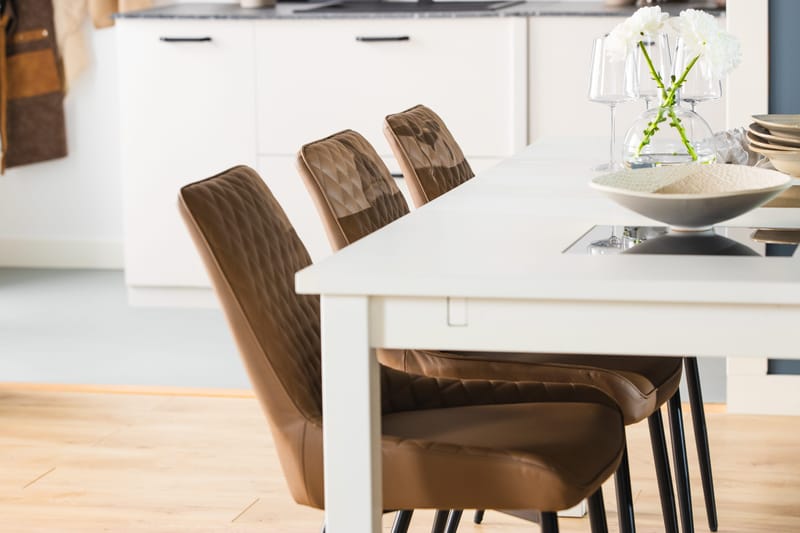 Jasmin Förlängningsbart Matbord 180 cm - Vit - Möbler - Matplats - Matbord & köksbord